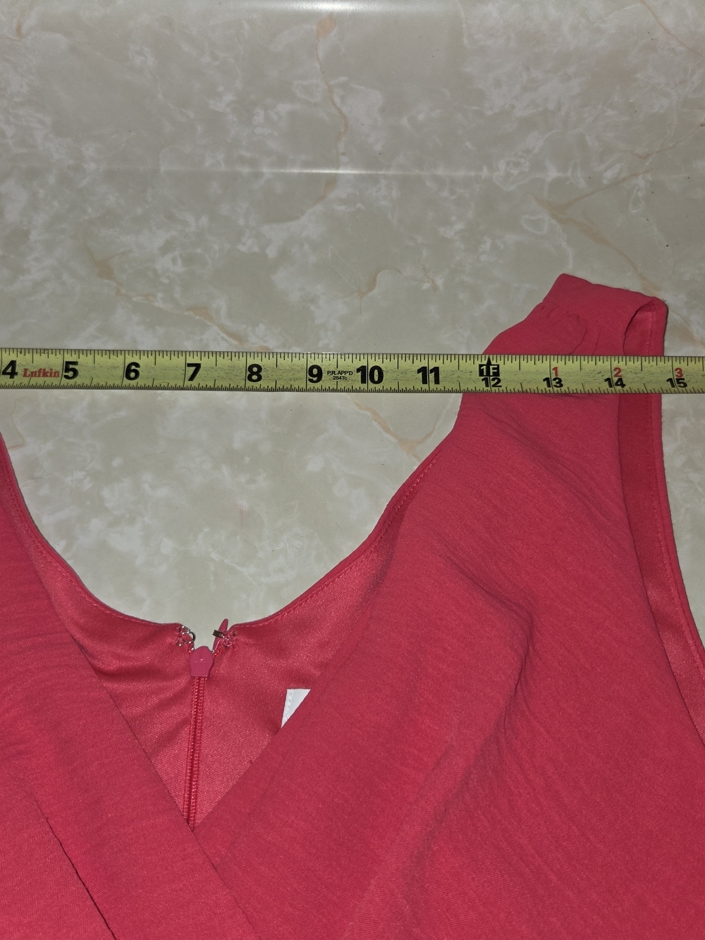 DKNY V-Neck Pink Wrap Midi Dress with Tie Waist - Picture 6 of 11